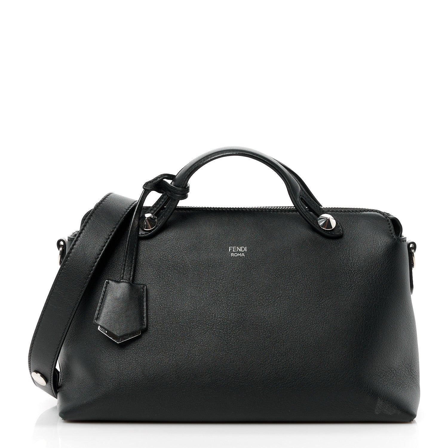 Fendi Vitello Dolce Medium By The Way Boston Bag Black 1 of 11