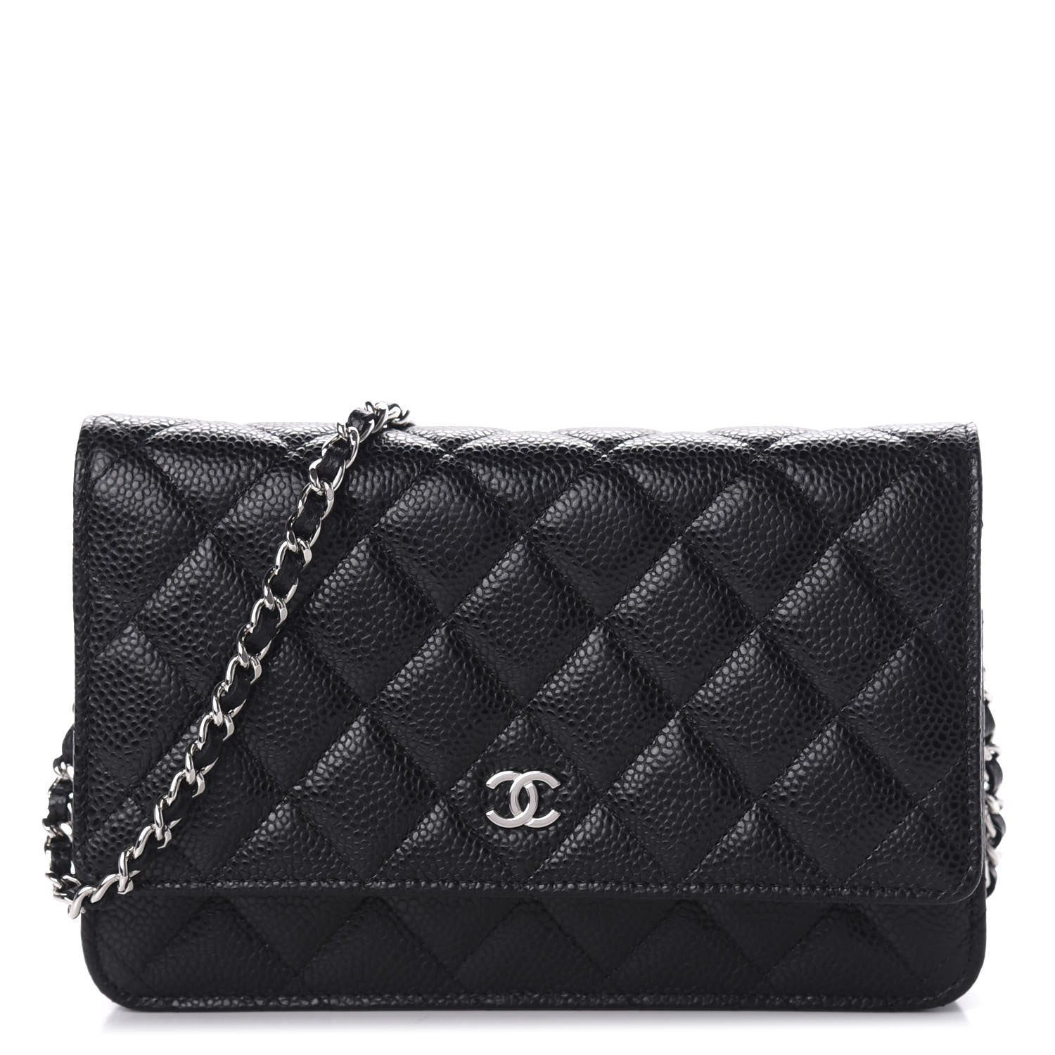 Chanel Caviar Quilted Wallet On Chain WOC Black 1 of 11