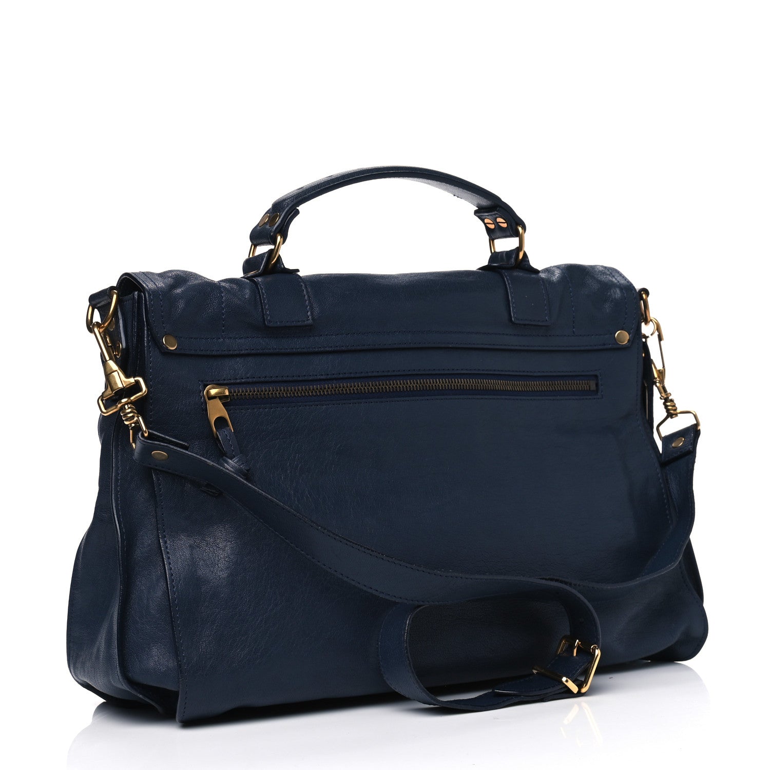 Proenza Schouler Lambskin Large PS1 Satchel Midnight 2 of 10