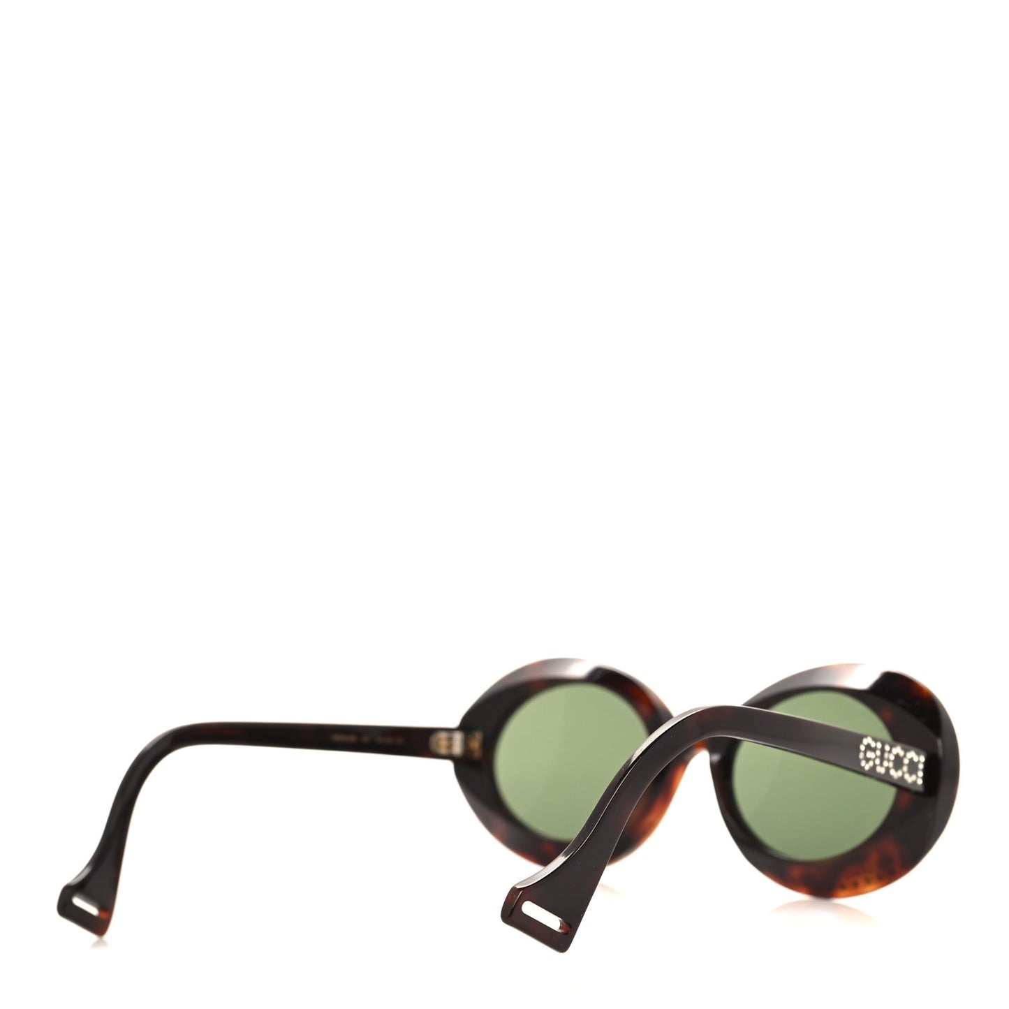 Acetate Crystal Round Sunglasses GG0618S Tortoiseshell