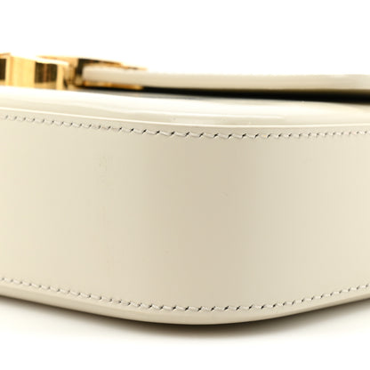 Celine Shiny Calfskin Triomphe Shoulder Bag White 8 of 10