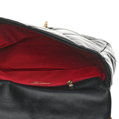 Chanel Goatskin Quilted Large Chanel 19 Flap Black 5 of 10
