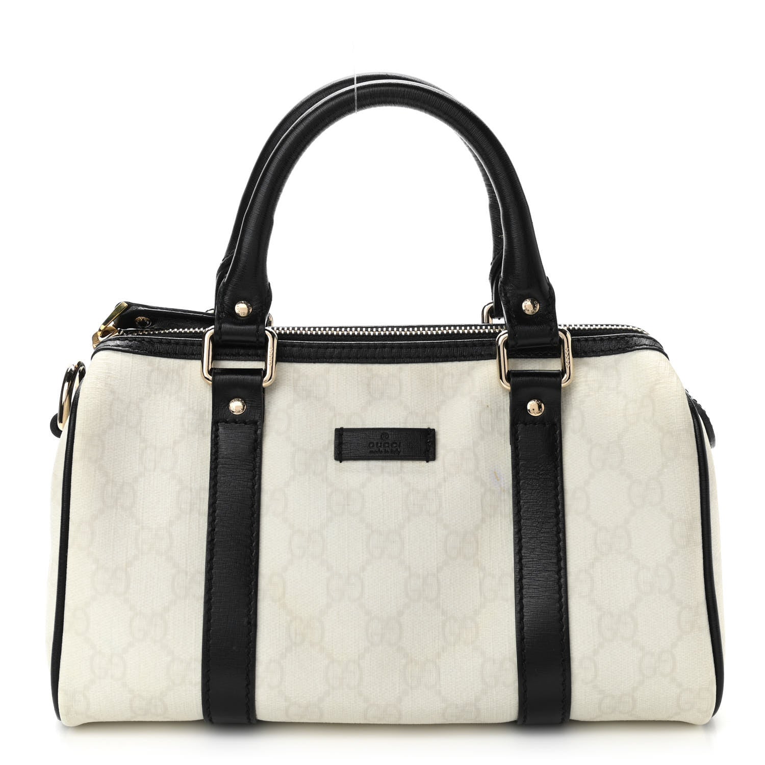 Gucci GG Plus Monogram Small Joy Boston White Black 1 of 9