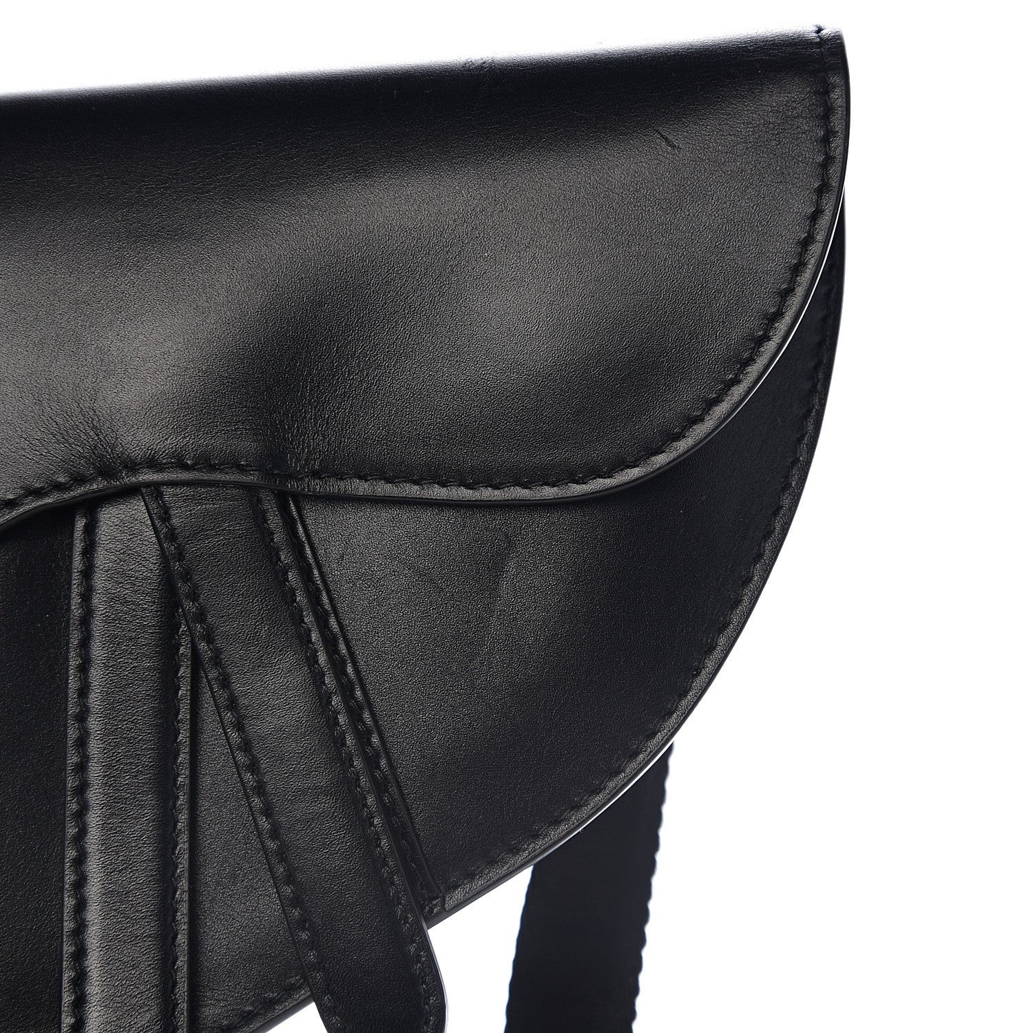 Christian Dior Calfskin Saddle Belt Bag Black 6 of 9