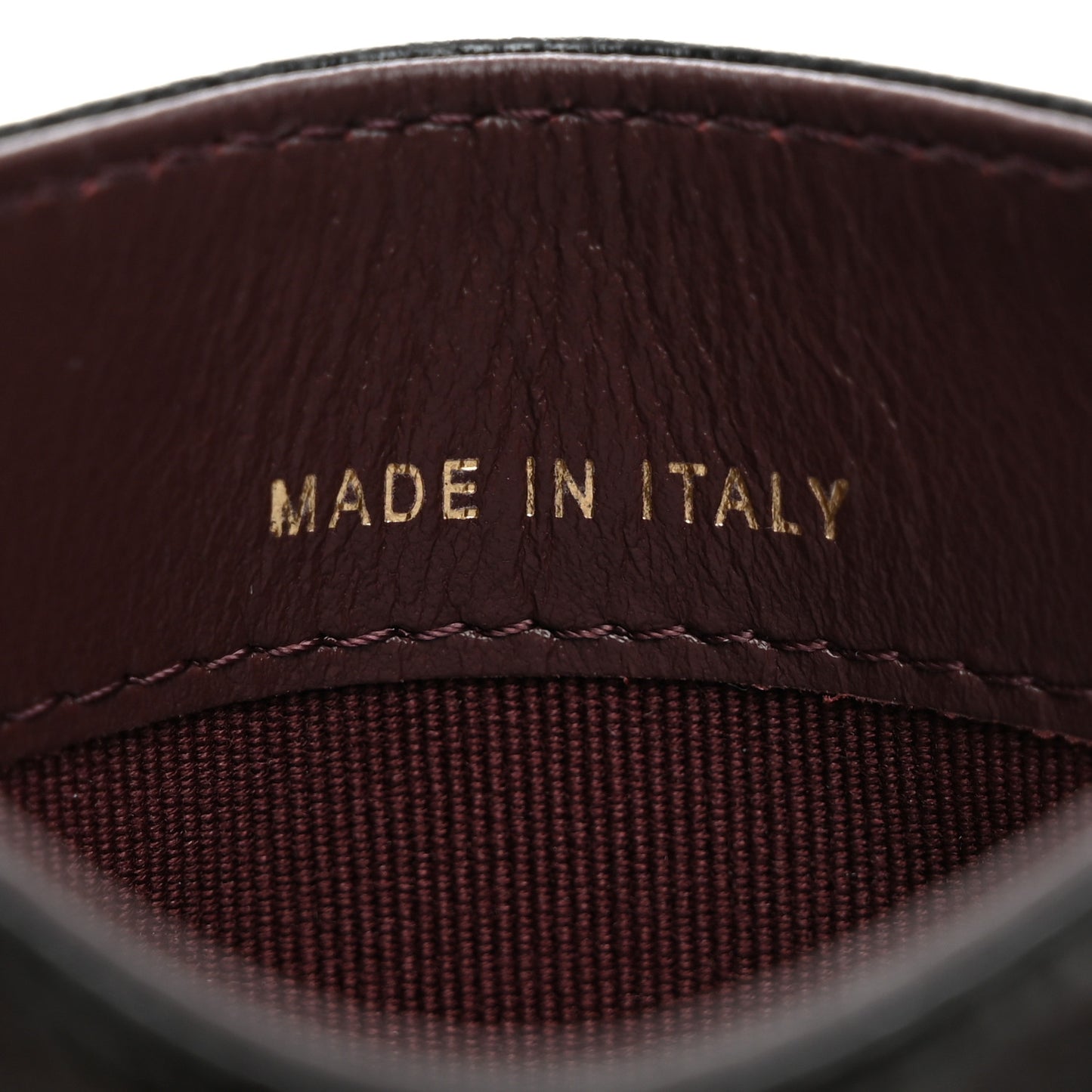 Caviar Quilted Card Holder Black