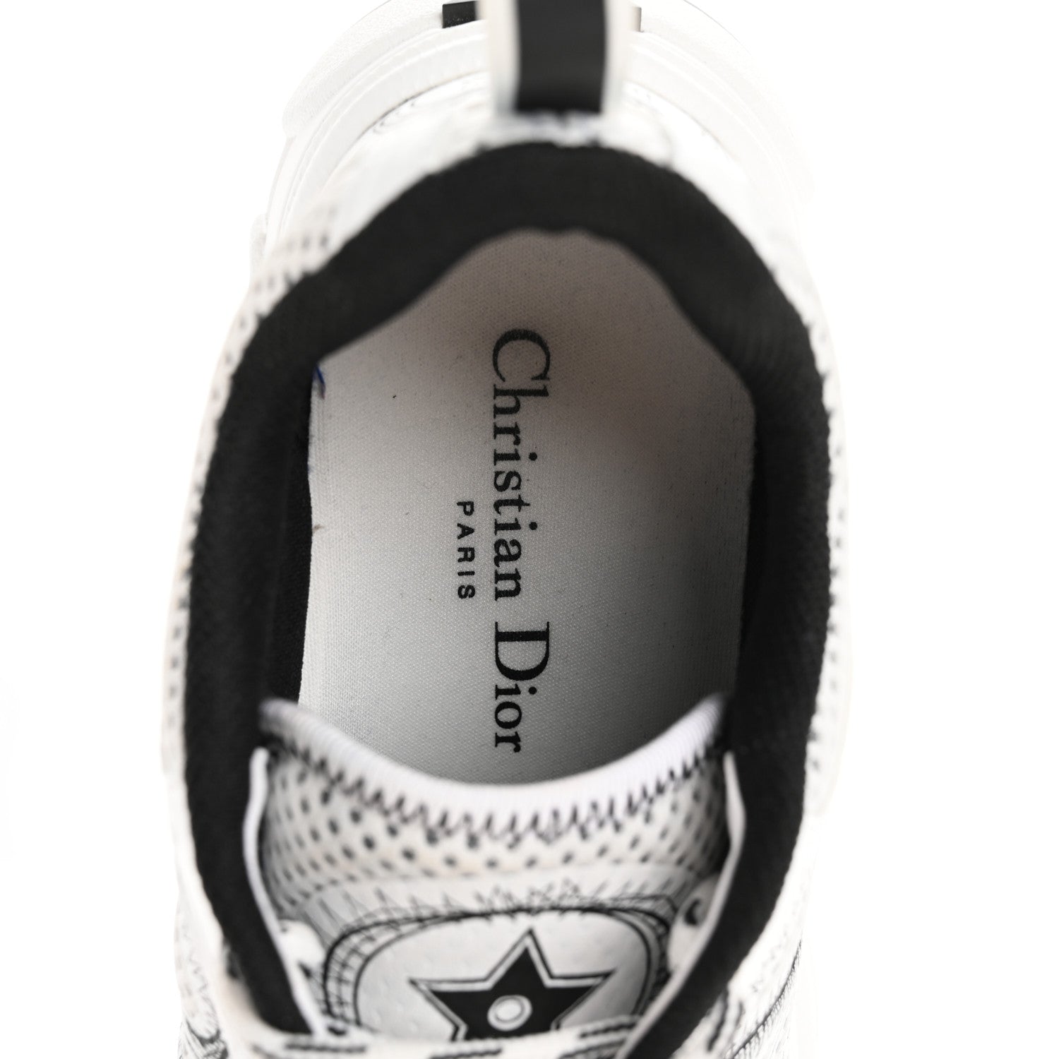 Christian Dior Technical Mesh Dior Chrono Sneakers 37 White Black 7 of 10