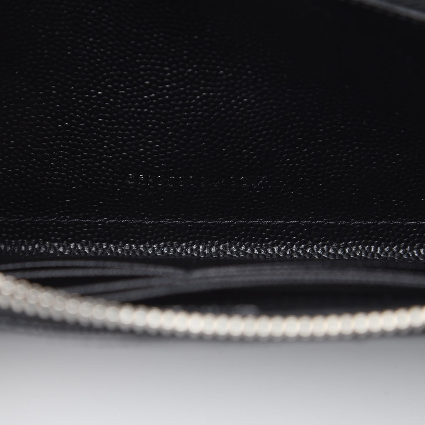 Grain De Poudre Matelasse Chevron Monogram Zip Around Wallet Black
