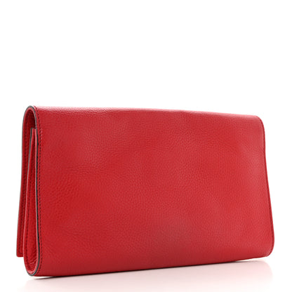 Gucci Soft Patent Medium Soho Clutch Red 3 of 7