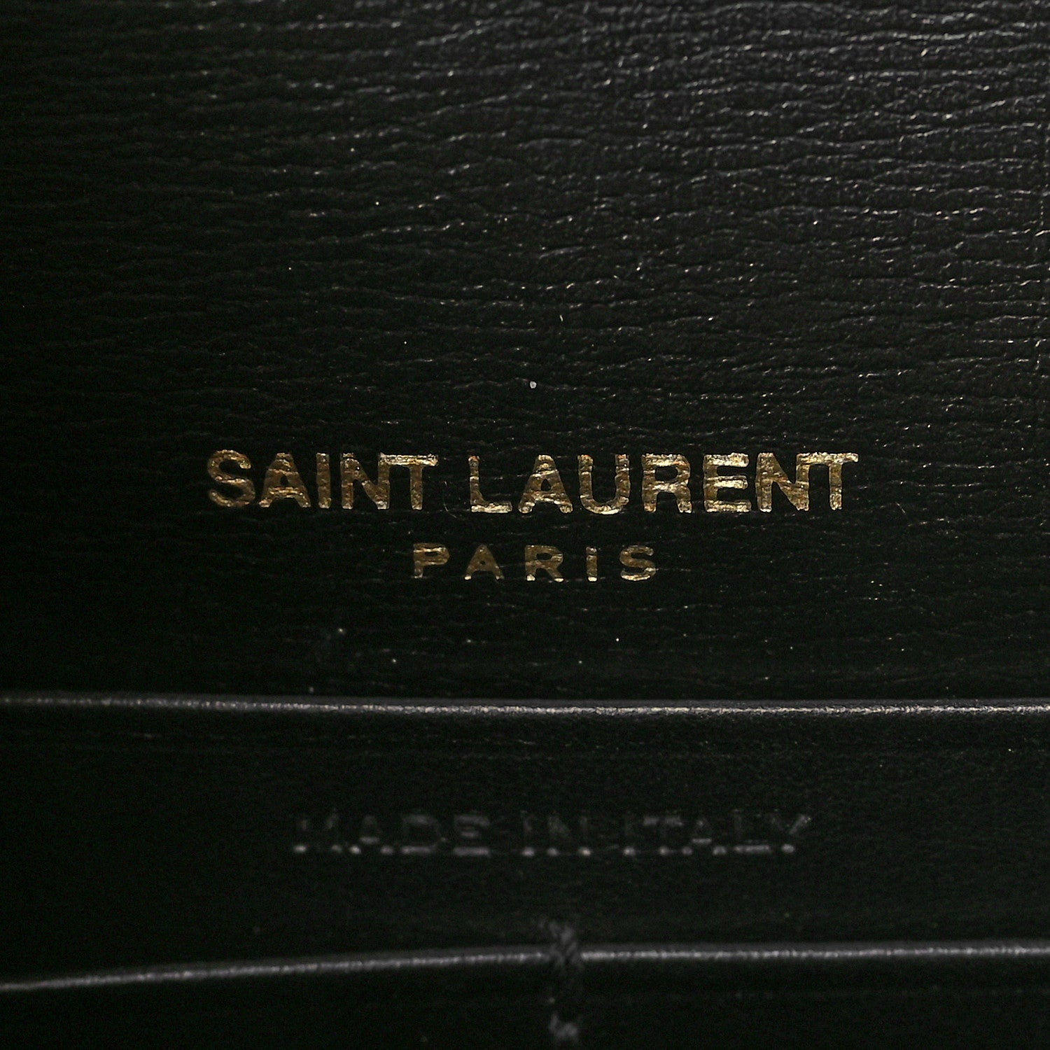 Saint Laurent Calfskin Monogram Sunset Chain Wallet Black 5 of 7