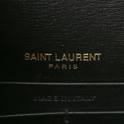 Saint Laurent Calfskin Monogram Sunset Chain Wallet Black 5 of 7