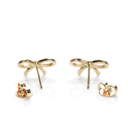 Tiffany 18K Yellow Gold Bow Earrings 5 of 6