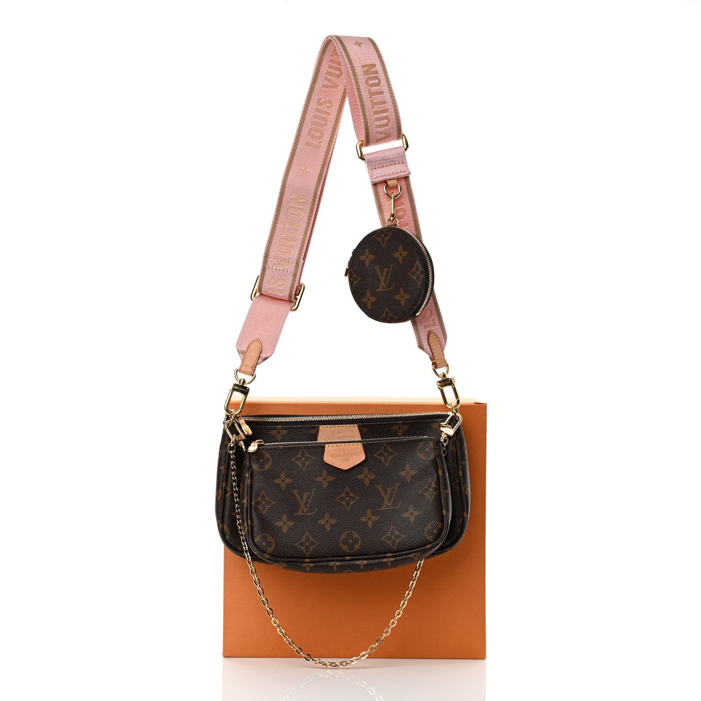 Monogram Multi Pochette Accessories Rose Clair