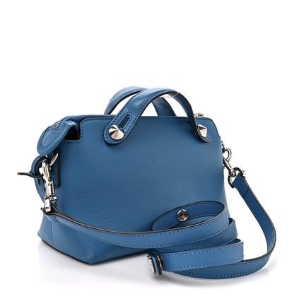 Fendi Vitello Dolce Mini By The Way Boston Bag Blue Royal 2 of 10