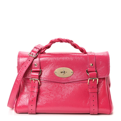 Mulberry Spongy Patent Small Alexa Pink 1 of 9