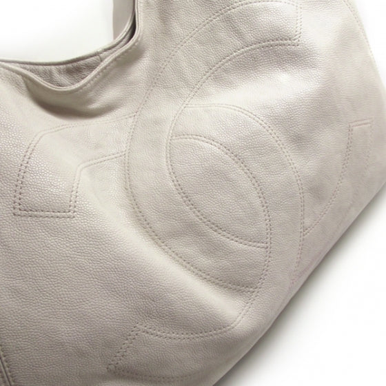 Chanel Caviar Coco Cabas White 7 of 13
