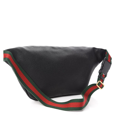 Gucci Grained Calfskin Logo Belt Bag Black 3 of 11