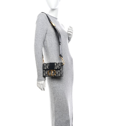 Christian Dior Oblique 30 Montaigne Box Bag Blue 2 of 10