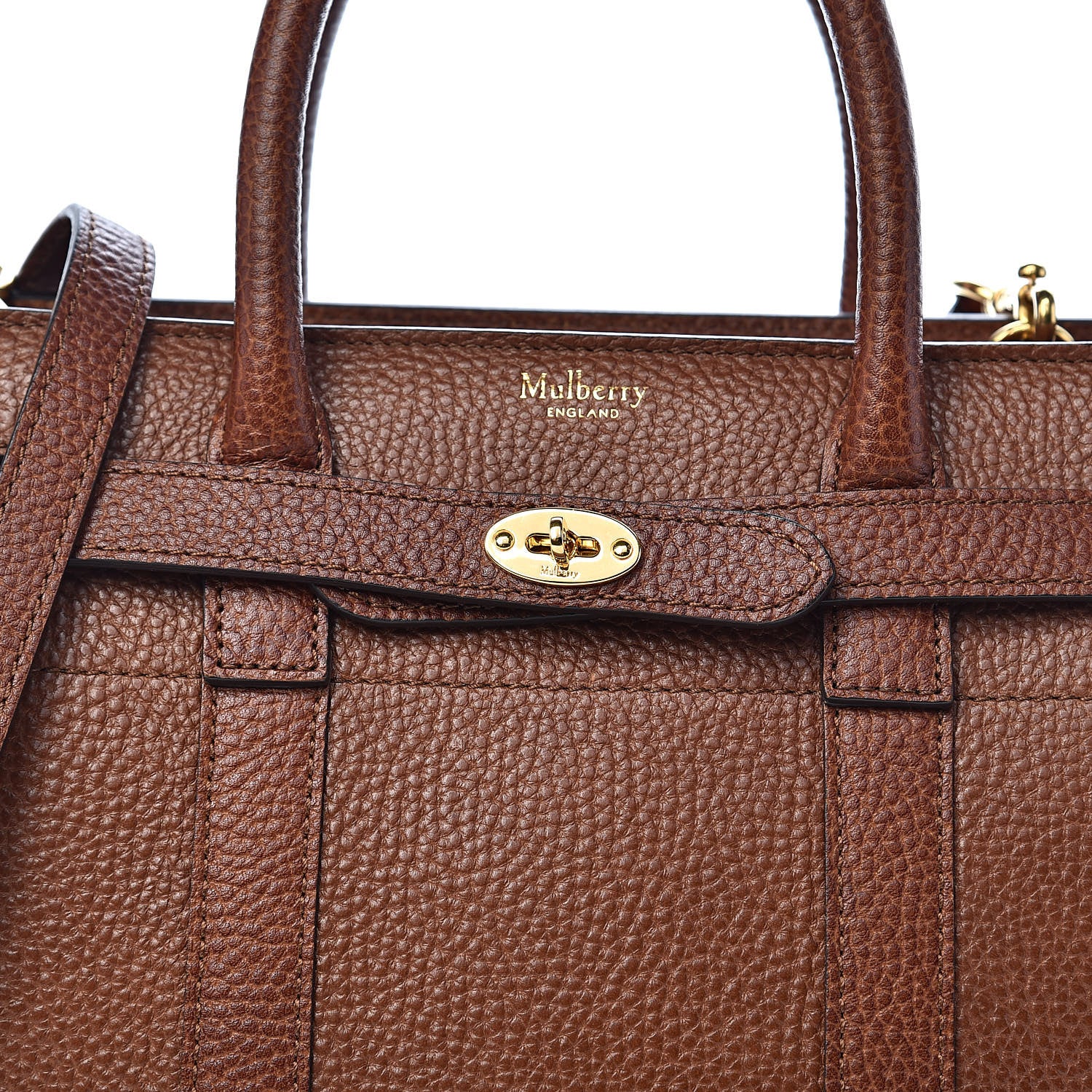 Mulberry Small Classic Grain Mini Zipped Bayswater Oak 10 of 10