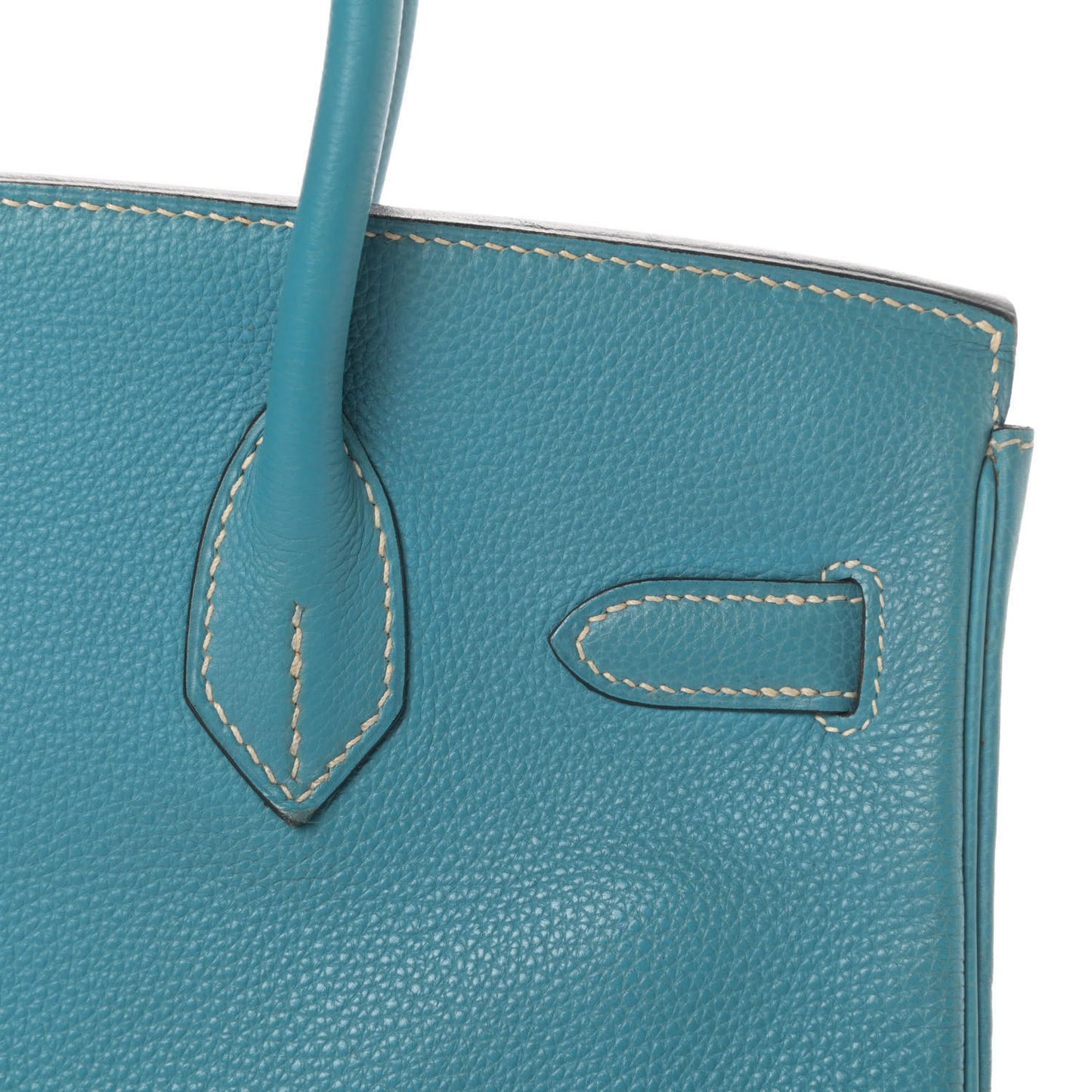 Taurillon Clemence Birkin 30 Blue Jean