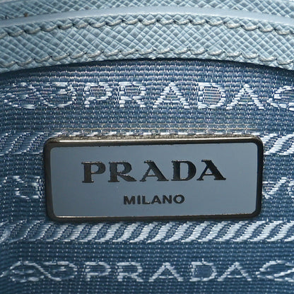 Prada Saffiano Lux Small Promenade Tote Lago 6 of 9
