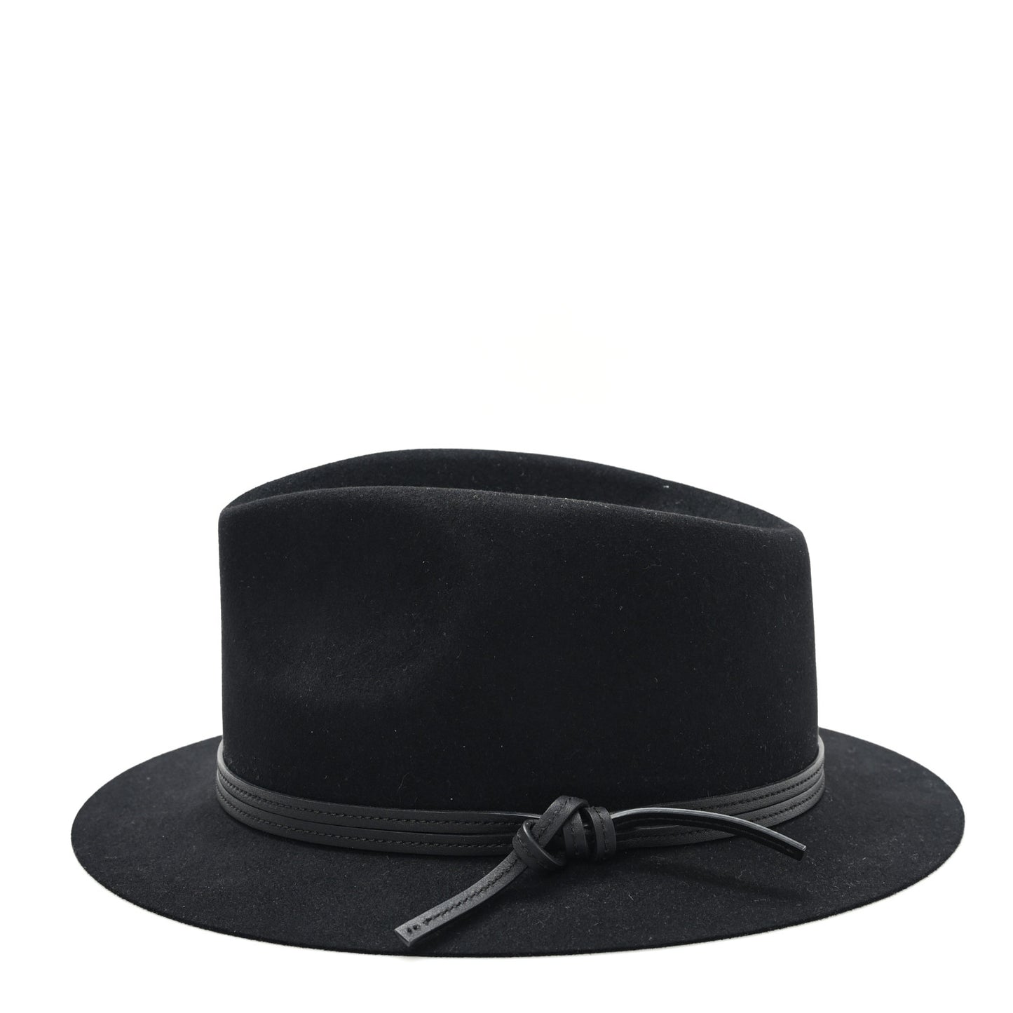 Rabbit Felt Calfskin Hat 59 Black