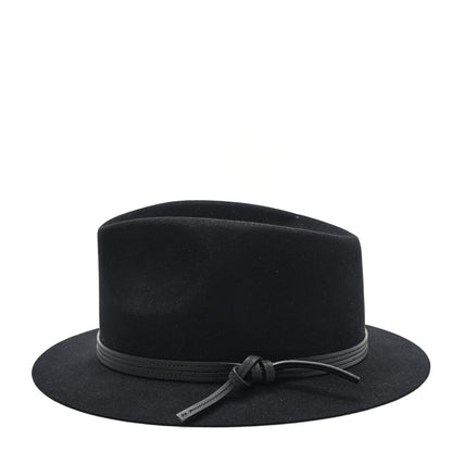 Hermes Rabbit Felt Calfskin Hat 59 Black 4 of 9