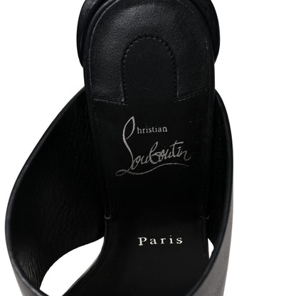 Christian Louboutin Calfskin CL Tongamule 55 Mule 39 Black 7 of 7