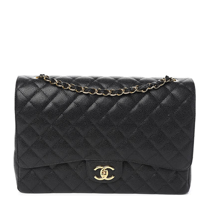 Chanel Caviar Quilted Maxi Double Flap Black 1 of 9
