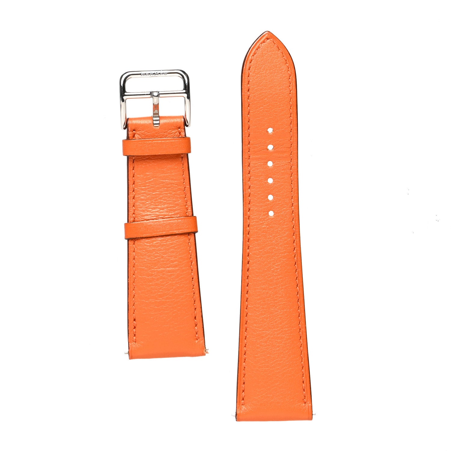 Hermes Swift Heure H Hour Watch TGM Strap Orange 1 of 5