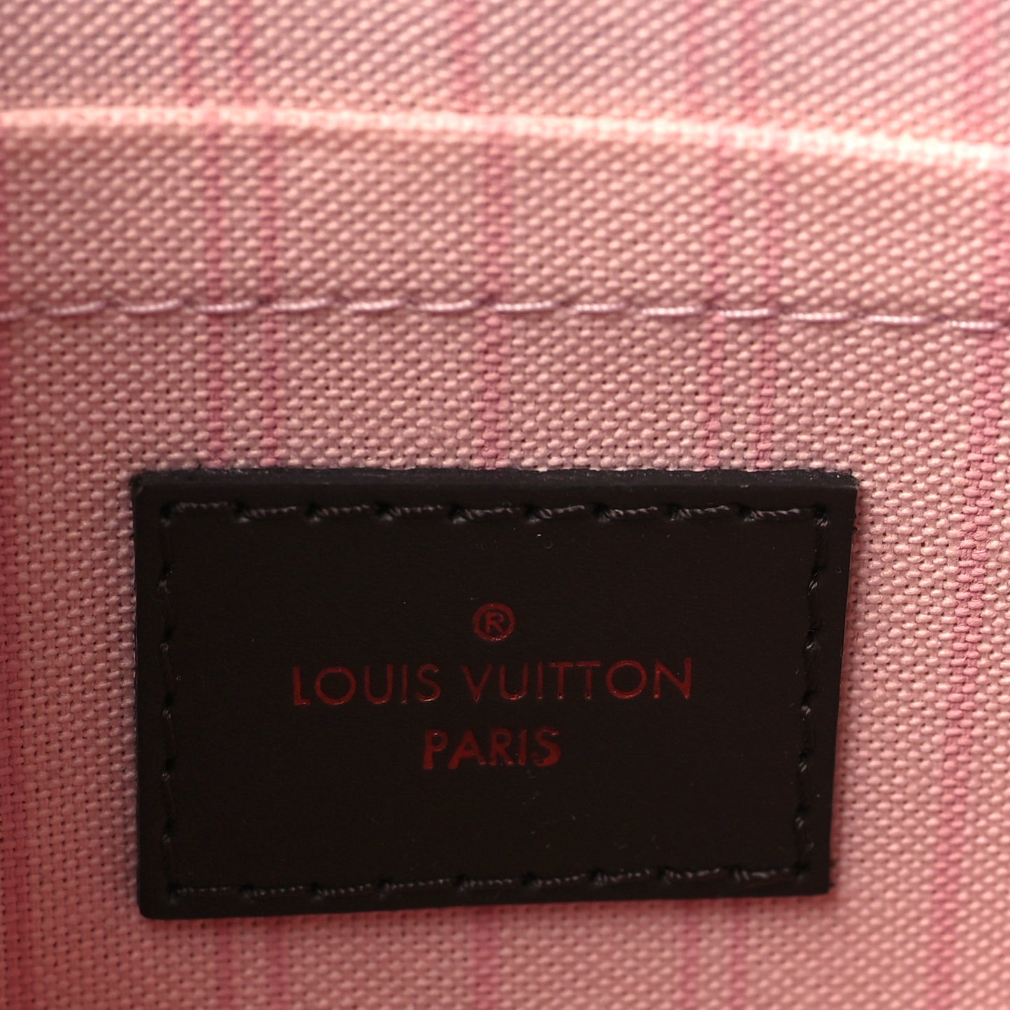 Damier Ebene Neverfull MM GM Pochette Rose Ballerine