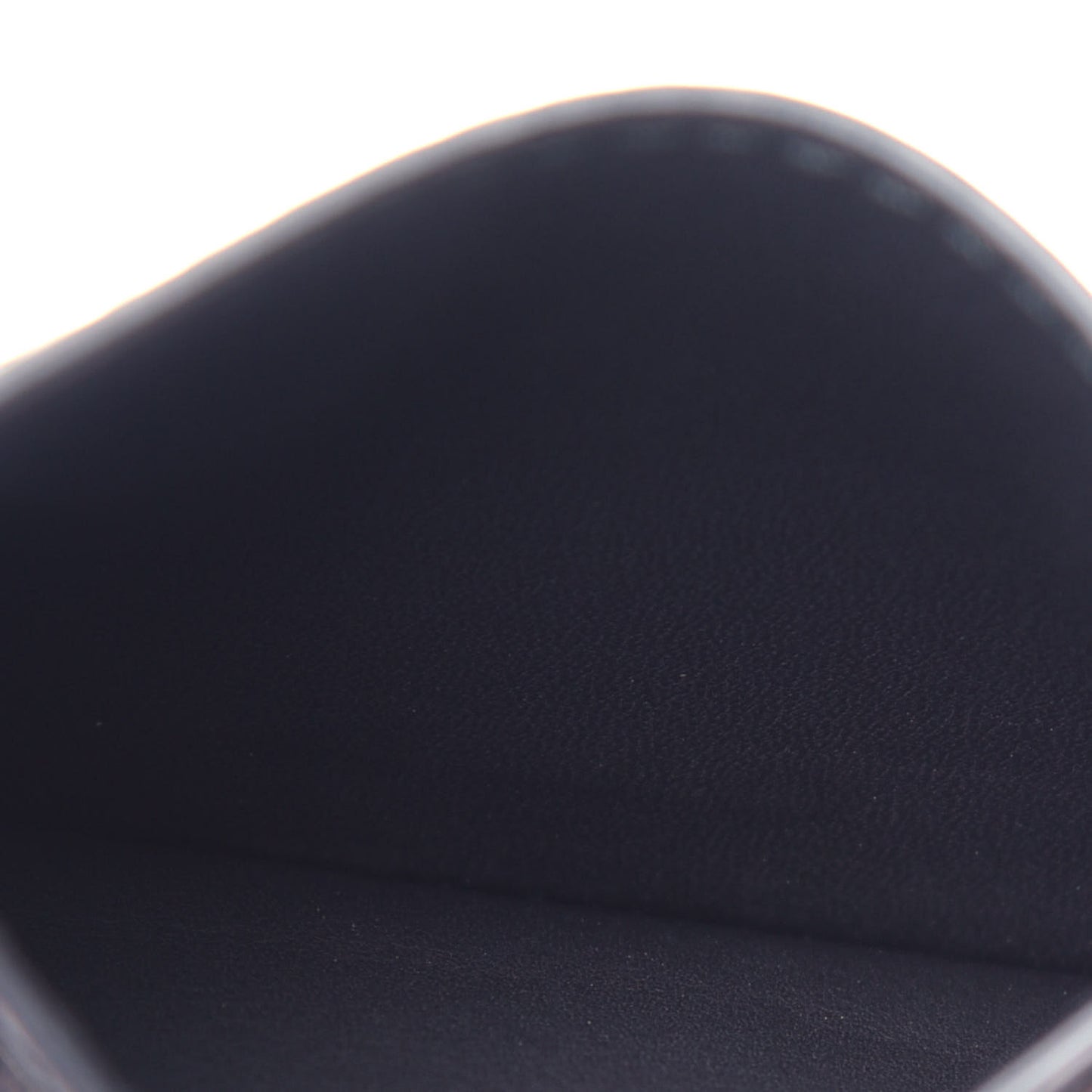 Calfskin D-Fence Card Holder Black