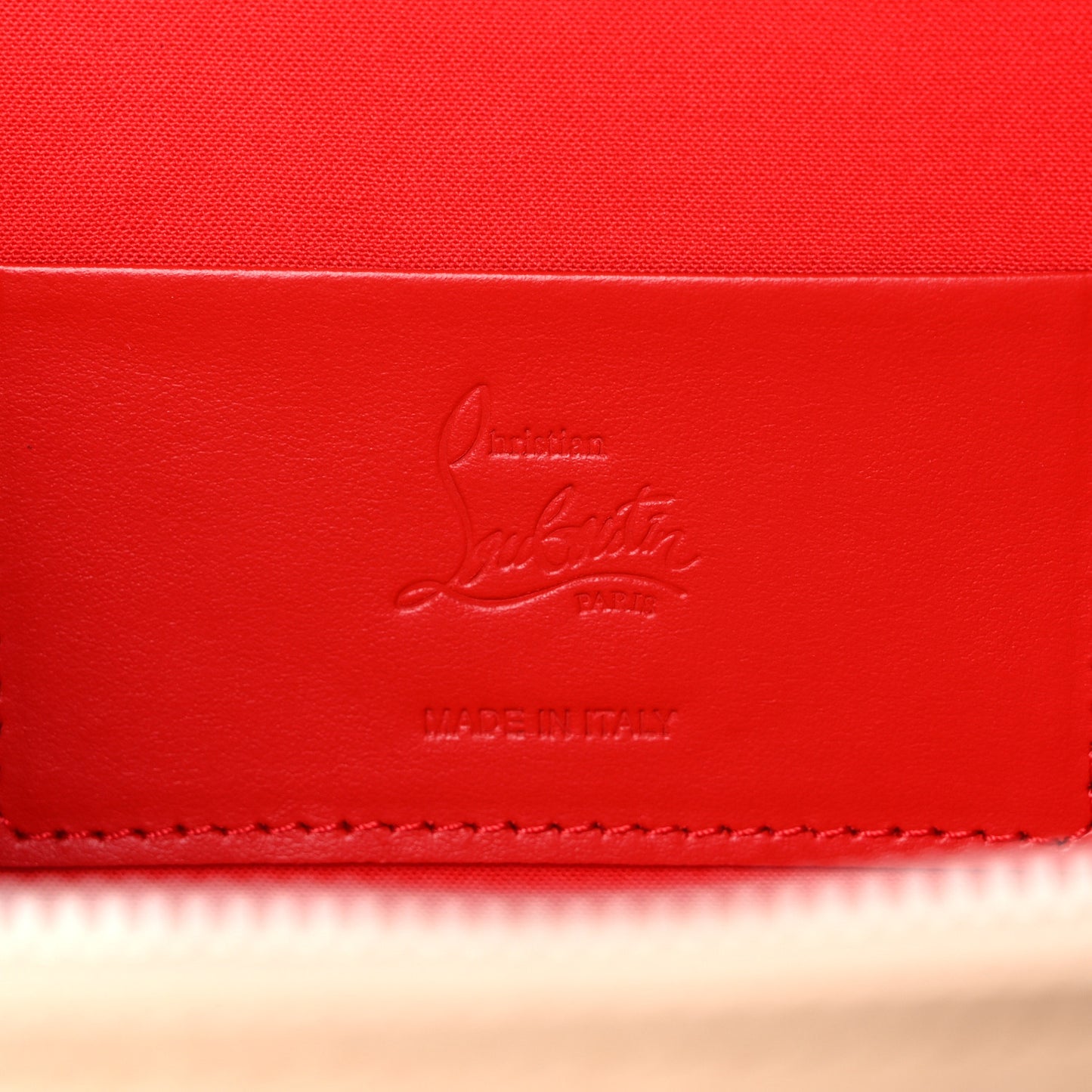 Calfskin Kraftilou Logo Clutch