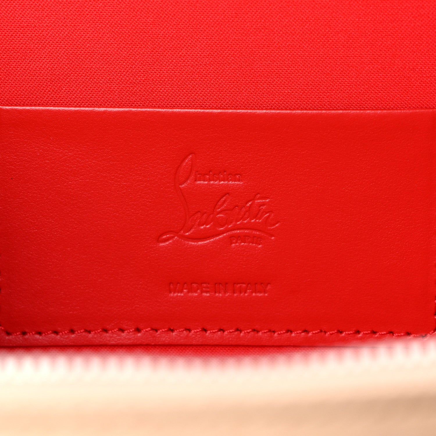 Christian Louboutin Calfskin Kraftilou Logo Clutch 6 of 9