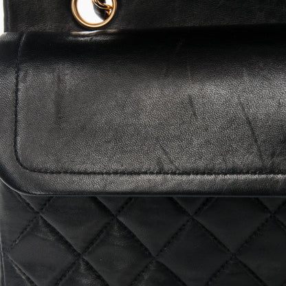 Chanel Lambskin Quilted Medium Double Flap Black 9 of 9