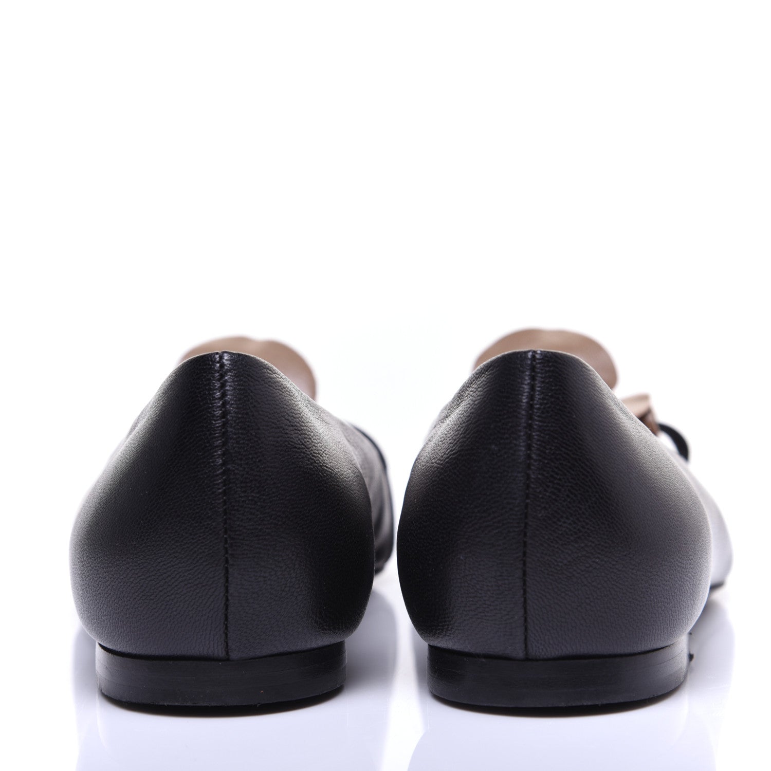 Hermes Goatskin Bilbao Ballerina Flats 37.5 Black 4 of 15