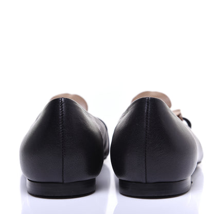 Hermes Goatskin Bilbao Ballerina Flats 37.5 Black 4 of 15