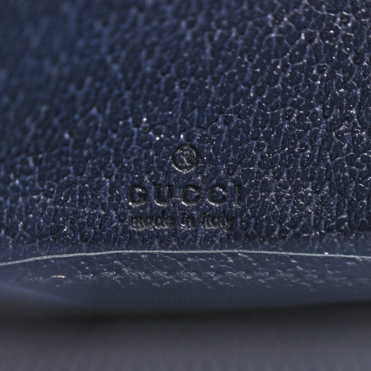 GG Supreme Monogram Textured Dollar Calfskin Web Ophidia Zip Around Wallet Beige Blue
