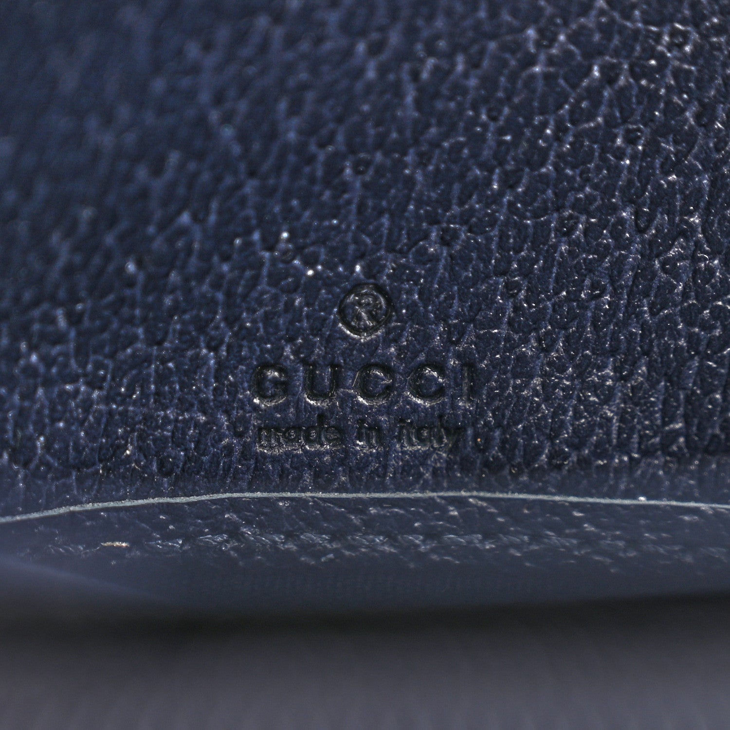 Gucci GG Supreme Monogram Textured Dollar Calfskin Web Ophidia Zip Around Wallet Beige Blue 6 of 9
