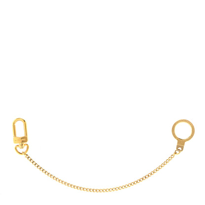 Louis Vuitton Metal Pochette Extender Key Ring Chain Gold 1 of 4