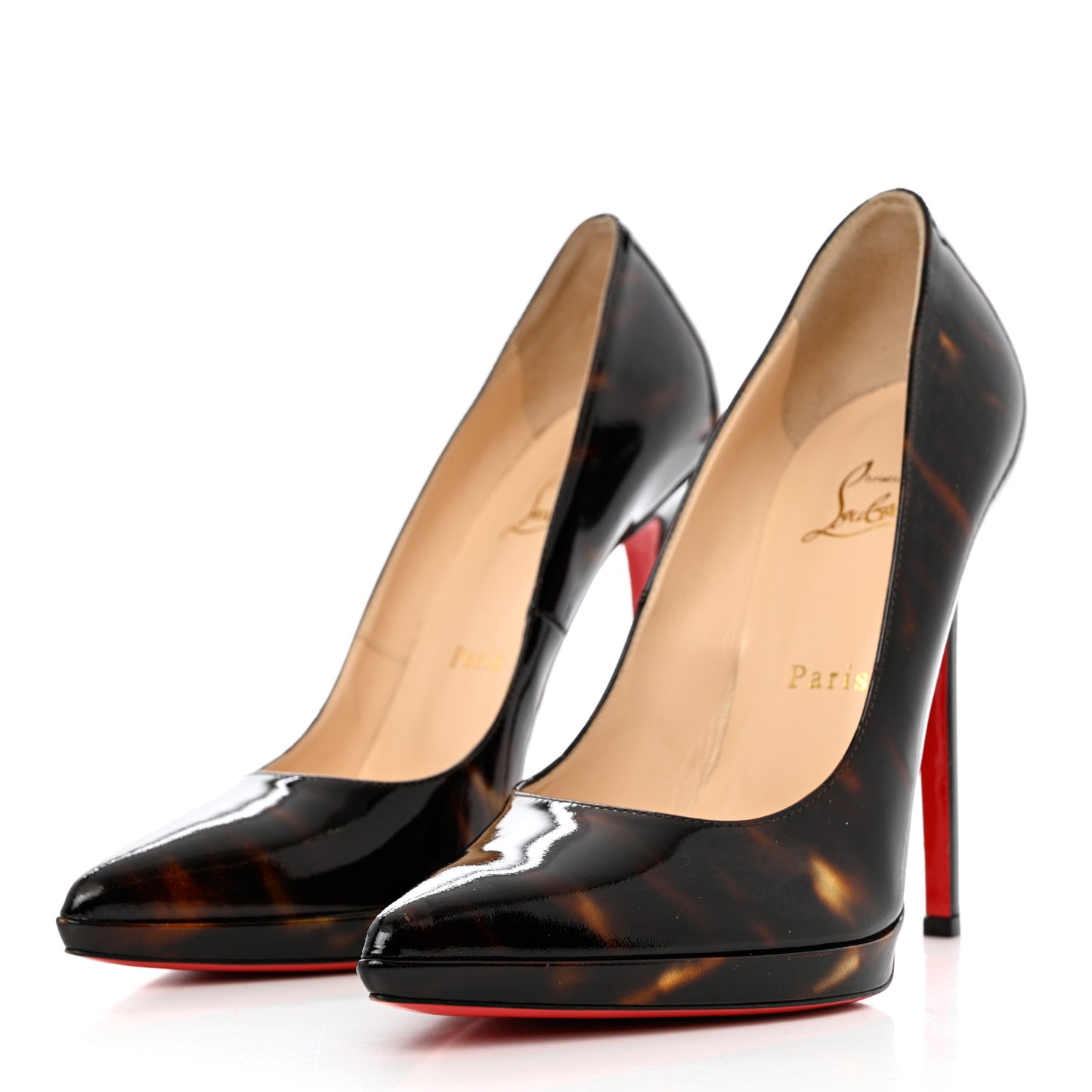 Patent Pigalle Plato 120 Pumps 39 Black Brown