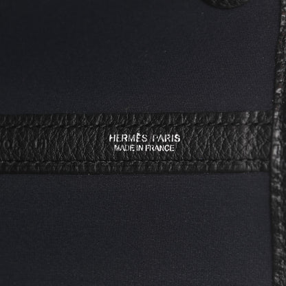 Hermes Toile Negonda Garden Party Tote 36 MM Bleu Marine Black 6 of 11