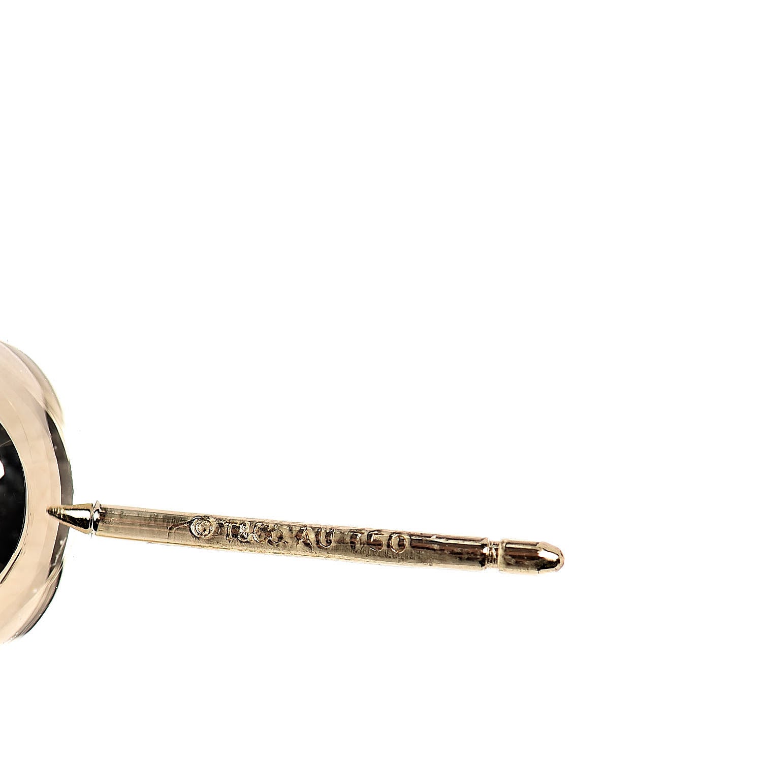 Tiffany 18K Yellow Gold Diamond HardWear Ball Earrings 4 of 4