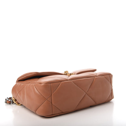 Chanel Lambskin Quilted Medium 19 Flap Brown 4 of 12