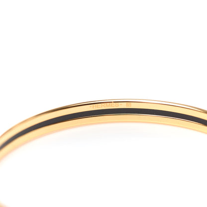 Hermes Enamel Printed Extra Narrow Printed Bracelet 62 Black 4 of 6