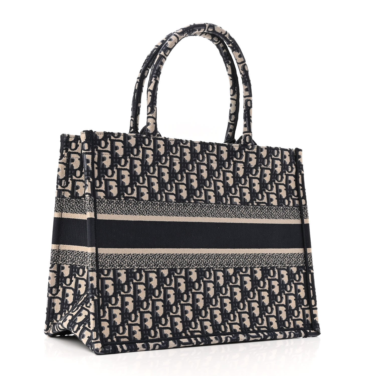 Christian Dior Oblique Medium Book Tote Blue Multicolor 3 of 10