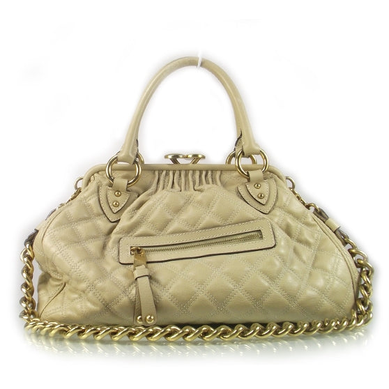 Marc Jacobs Quilted Leather Stam Almond 1 of 9