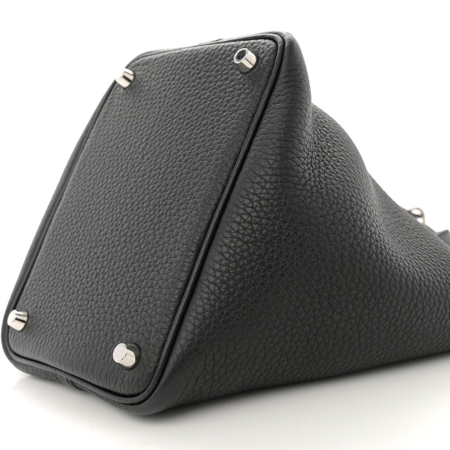 Taurillon Clemence Picotin Lock 18 PM Black