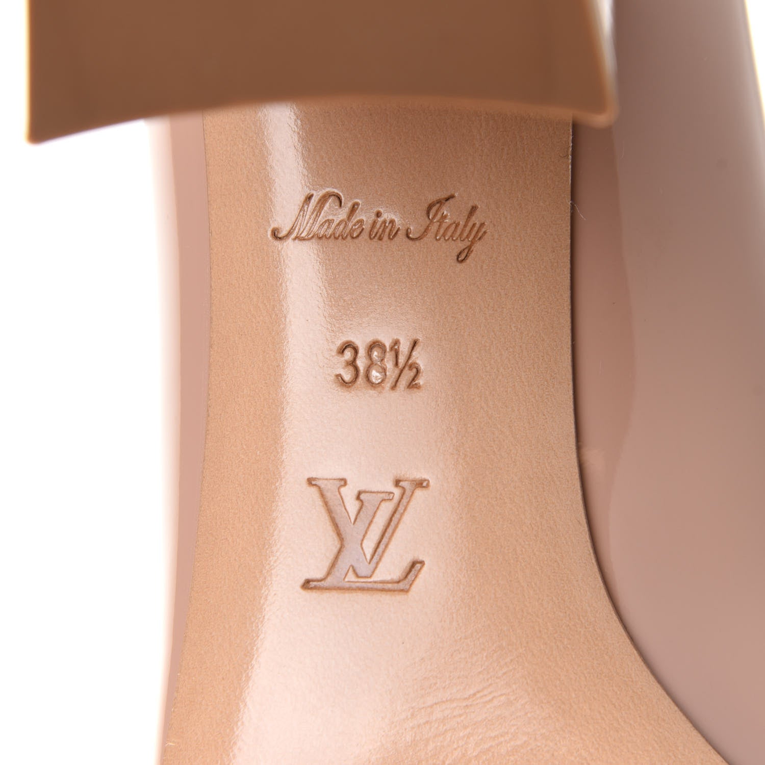 Louis Vuitton Patent Calfskin Madeleine Pumps 38.5 Blush 9 of 11