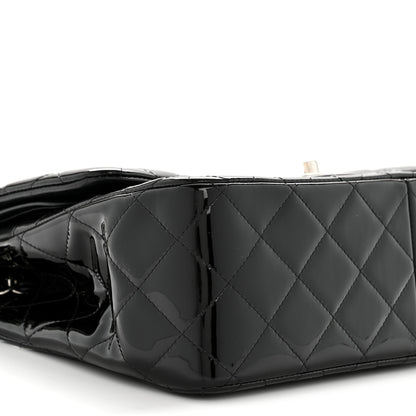 Chanel Patent Quilted Jumbo Double Flap Black 9 of 12