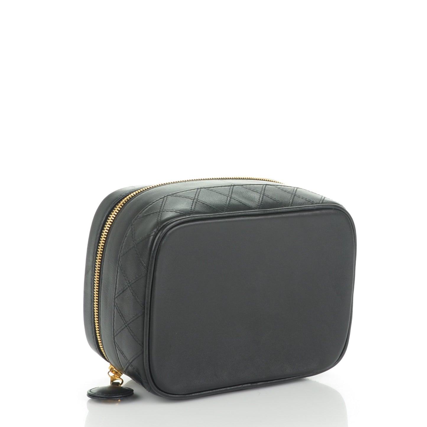 Calfskin Vanity Cosmetic Case Black